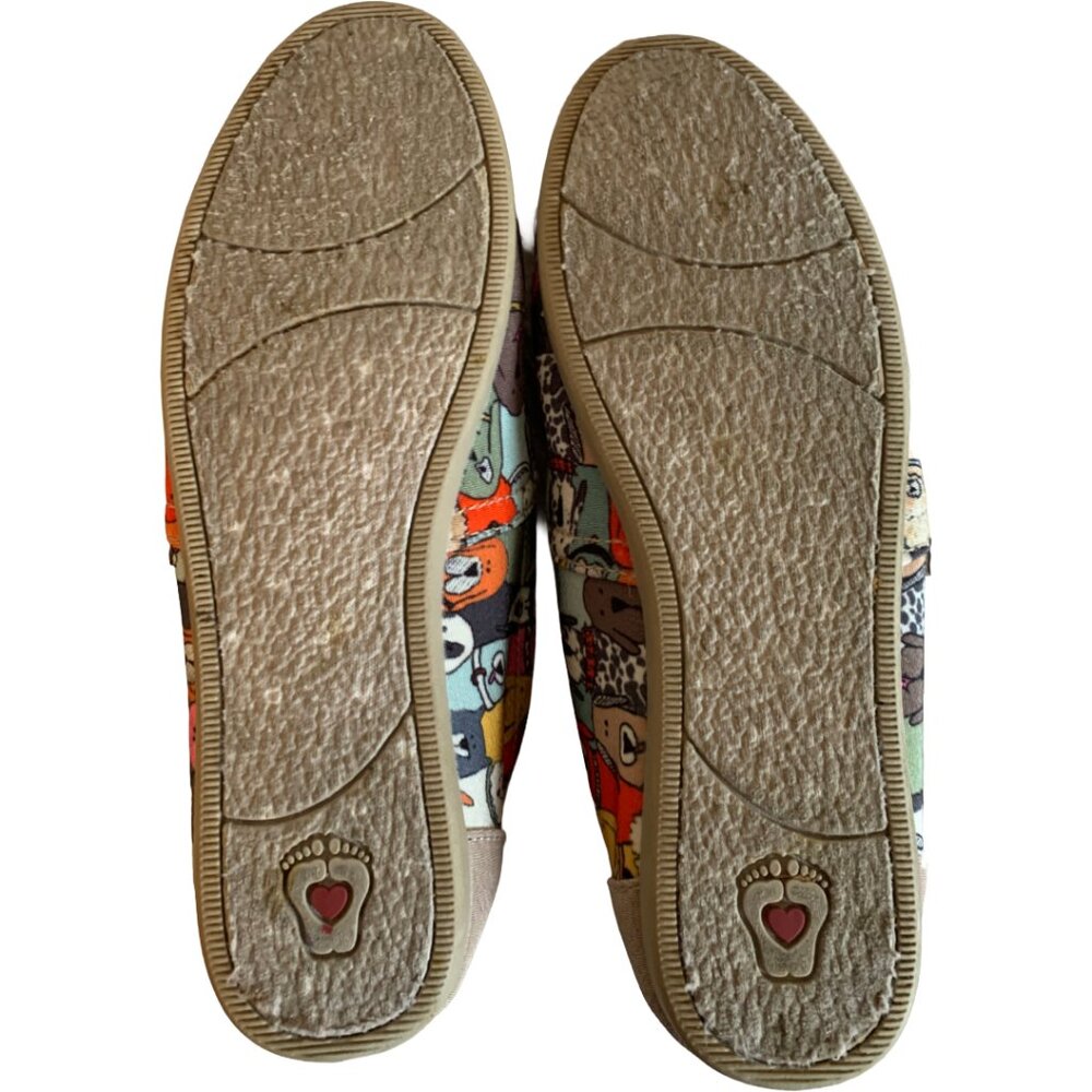BOBS FROM SKECHERS Womens' Wag Party Dog Print Slip-Ons Size 5.5 - Picture 8 of 8